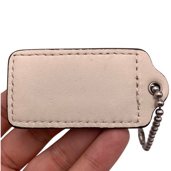 COACH Cream Replacement Hang Tag Bag Hangtag Charm - Picture 2 of 3